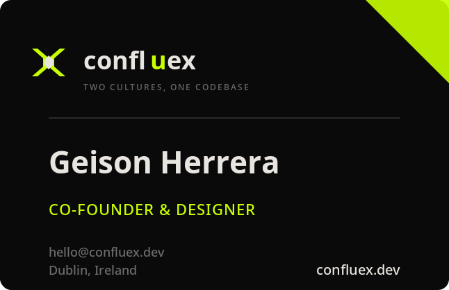 Geison Herrera — Co-Founder & Designer