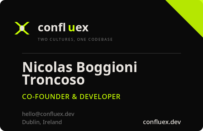 Nicolas Boggioni Troncoso — Co-Founder & Developer